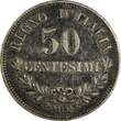 50 Centesimi Italy Vittorio Emanuele II Silver 1863 M BN  1st Year KM# 14.1 (379) Uncertified