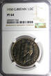United Kingdom 1/2 Crown Great Britain George VI PROOF 1950  NGC PF64 Mintage-18,000 KM# 879 (4)