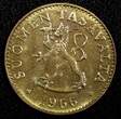 50 Pennia Finland Aluminum-Bronze 1966-S  UNC/BU KM# 48 (24 109)