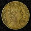 5 Centavos MEXICO Bronze 1966 Mo  Large type KM# 426 (27 434) Uncertified