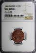 1/12 Skilling SWEDEN Gustaf IV Copper 1808  NGC UNC DETAILS RED ! KM# 563 (049)