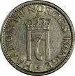 NORWAY Haakon VII 1954 50 Ore RARE DATE Mintage-230.000 Lion KM# 402 (14 878) Uncertified