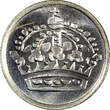 10 Öre Sweden Gustaf VI SILVER 1957  GEM BU COIN KM# 823 (22 096) Uncertified