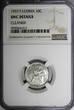 10 Cents French Indo-China Silver 1937  1 Year Type NGC UNC DETAILS KM# 16.2 (3)