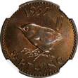 United Kingdom 1937 Farthing 1937 Great Britain George VI Bronze  NGC MS64 BN 1st Year KM# 843 (018)