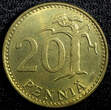 FINLAND Aluminum-Bronze 1982 K 20 Penniä 22mm UNC KM# 47 (23 539)