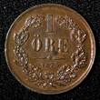 Bronze SWEDEN Oscar II  1873 L.A. 1 Ore UNC KM# 728 (27 745)