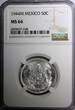 50 Centavos Mexico ESTADOS UNIDOS Silver 1944 M  NGC MS66 GEM BU KM# 447 (048)