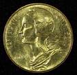20 Centimes FRANCE Aluminum-Bronze 1963  UNC KM# 930 (27 400)