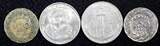 100 Reis BRAZIL Copper-Nickel LOT OF 4 COINS 1936-1942  KM# 536,KM# 544 (24 813) Uncertified