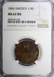 1/4 Skilling SWEDEN Gustav IV Adolf 1806  NGC MS62 BN KM# 564 (026)