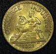 50 Centimes FRANCE Aluminum-Bronze 1921  KEY DATE HIGH GRADE KM# 884 (24 171) Uncertified