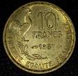 10 Francs FRANCE Aluminum-Bronze 1957  UNC KM# 915.1 (24 166)