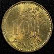 Finland Aluminum-Bronze 1967 10 Penniä KEY DATE UNC/BU KM# 46 (23 984)