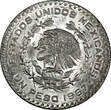 1 Peso Mexico ESTADOS UNIDOS MEXICANOS Silver 1967  Jose Morelos BU KM# 459 (724) Uncertified