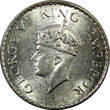 1/4 Rupee India-British George VI Silver 1940 (B)  UNC KM# 545 (22 321)