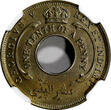 Nigeria 1/10 Penny British West Africa George V 1932  NGC UNC DETAILS KM# 7 (014)