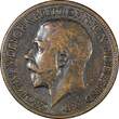 India 1916 Farthing 1916 Great Britain George V Bronze  KM# 808.1 (24 905) Uncertified