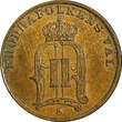 1905 Öre 1905 Sweden Oscar II Bronze  extra Large letters UNC KM# 750 (21 928)