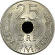 25 Øre Denmark Margrethe II Copper-nickel 1979  KM# 861.2 (21 386) Uncertified
