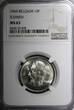 10 Francs BELGIUM 1969  Flemish Dutch Legend NGC MS65 TOP GRADED KM# 156.1 (48)