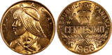 1 Centesimo Panama Bronze 1968  UNC/BU RED KM# 22 RANDOM PICK (1 Coin) (22 178)