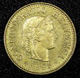 5 Rappen Switzerland Aluminum-Bronze 1995 B  UNC KM# 26c (22 852)