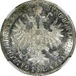 Florin AUSTRIA Franz Joseph I (1848-1916) SILVER 1861-A  NGC UNC DET KM# 2219(67)