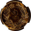 2 Rappen Switzerland Bronze 1936 B  NGC MS63 RB RED Mintage-500,000 KM4.2a (091)