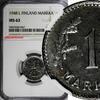 1 Markka Finland Iron 1948 L  NGC MS63 KM# 30b (047)