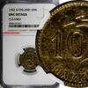 10 Markkaa Finland 1952 H  NGC UNC DETAILS 1st Year for Type KM# 38 (011)