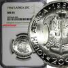 South Africa 20 Cents 1964 SOUTH AFRICA Silver 1964  LAST YEAR TYPE NGC ... 40,80 EUR  Excl. 12,88 EUR Verzending