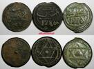 Morocco Sidi Mohammed IV LOT OF 3 COINS AH1286(1870) 4 Fulus Marrakesh C166.2(5) Uncertified