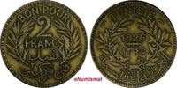 Tunisia 2 Francs TUNISIA Chambers of Commerce 1345/1926 Mintage 500,000 KM# 248 (18 954) -