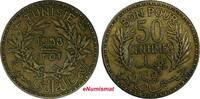 Tunisia 50 Centimes Tunisia Chambers of Commerce 1352//1933 aUNC Toned KM# 246 (18 914) -