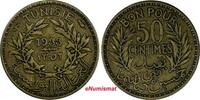 Tunisia 50 Centimes Tunisia Chambers of Commerce 1352//1933 KEY DATE KM# 246 (18 915) -
