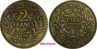 Tunisia 2 Francs 1924 TUNISIA Chambers of Commerce 1343/1924  Mintage 50... 8,59 EUR  Excl. 12,88 EUR Verzending