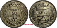 Tunisia 50 Centimes 1916 TUNISIA Muhammad V Silver AH1335 1916 A  aUNC K... 17,18 EUR  Excl. 12,88 EUR Verzending