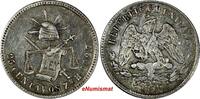 Mexico 25 Centavos Mexico Silver 1872 Zs H Mintage-260,000 Zacatecas KM# 406.9 (177) -