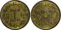 1 Franc Morocco Mohammed V 1364 (1945)  Paris Mint XF Condition Y# 41 (19 354) Uncertified