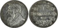 1 Shilling South Africa Johannes Paulus Kruger Silver 1897  KM# 5 (19 502) Uncertified