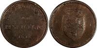 12 Skilling Denmark Frederik VI Copper 1813  Rigsbank Token 1 YEAR TYPE KM#Tn2(6) Uncertified