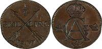 Sweden 1/4 Skilling SWEDEN Copper King Gustav IV Adolf 1807 ch.XF KM# 564 (19 542) -