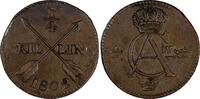 Sweden 1/4 Skilling SWEDEN Gustav IV Adolf Copper 1802 XF KM# 564 (19 593) -