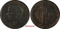 Italy 1 Centesimo Italy Vittorio Emanuele III Bronze 1908 R LAST DATE KM# 35 (19 803) -