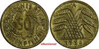 50 Rentenpfennig Germany - Weimar Republic 1924 A  XF KM# 34 (19 828) Uncertified