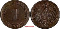 1 Pfennig Germany - Empire Wilhelm II Copper 1911 A  Berlin Mint UNC KM# 10 (247)