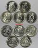 10 Öre 1956 Sweden Gustaf VI SILVER LOT OF 5 COINS 1952-1956  UNC GEM KM# 823 (77)