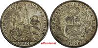 Peru 1/2 Sol 1928 PERU Silver 1928 LIMA GM  30mm VF/XF Condition Toning ... 25,77 EUR  Excl. 12,88 EUR Verzending