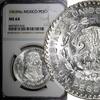Mexico 1963 Peso Mexico ESTADOS UNIDOS MEXICANOS Silver Jose Morelos NGC MS64 KM#459(4) -